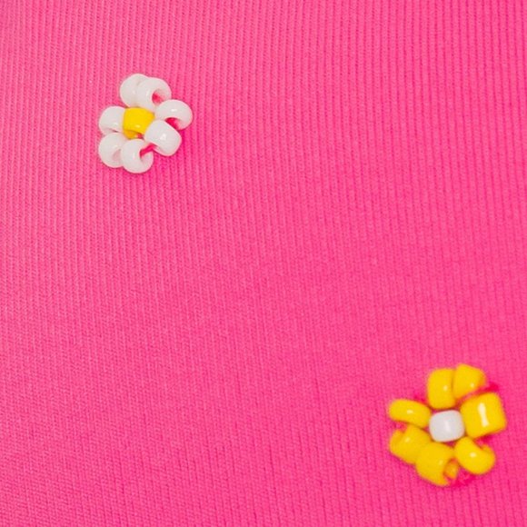 L*Space Pink Triangle Bikini Top Brittany M NWT - Picture 4 of 7